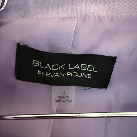 Black Label Lavender Open-Front Blazer Jacket - Picture 2 of 5